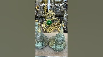 Cặp chim công bằng đồng #đồđồngnguyễnnghi #phongthuy #đồđồngxưa #trendingshorts #đồcổ