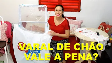 Como pendurar roupa no varal de chão?