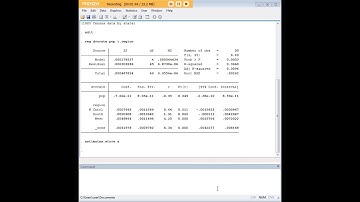 Stata estimates table