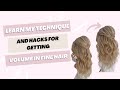 How to get volume in fine hair get volume in your bridal hairstyles how to make hair look thicker