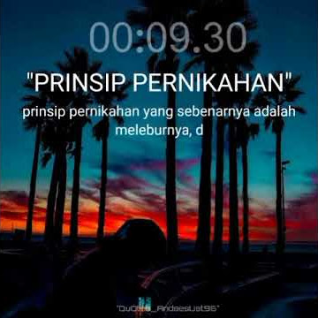 story wa 30 detik motivasi hidup |prinsip pernikahan (prinsip menikah)-
