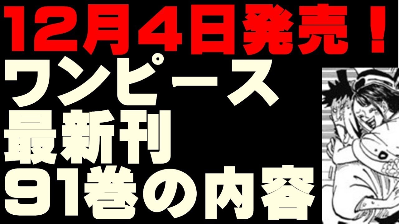 ワンピース最新刊91巻の内容 12月４日発売のコミックスの内容ネタバレ Youtube