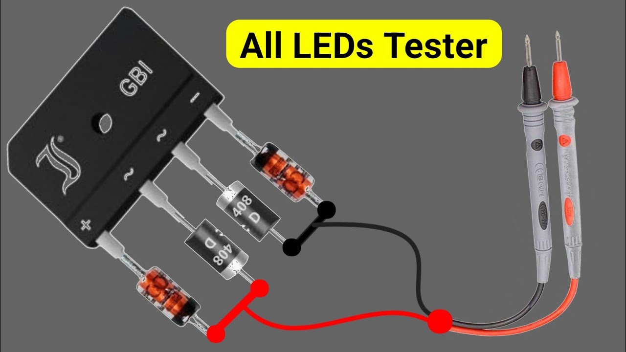 Make All LEDs Tester For Electronic Repairs | Universal LEDs Tester 
