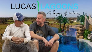 Insane Pools Lucas Lagoons building Rock Grotto in Sarasota Florida!