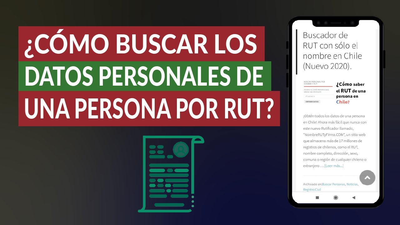 ¿Cómo ver datos de una persona en el Registro Civil