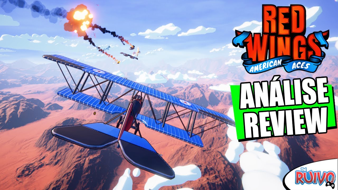 Jogo de tiro arcade com aviões de guerra, Red Wings: American Aces