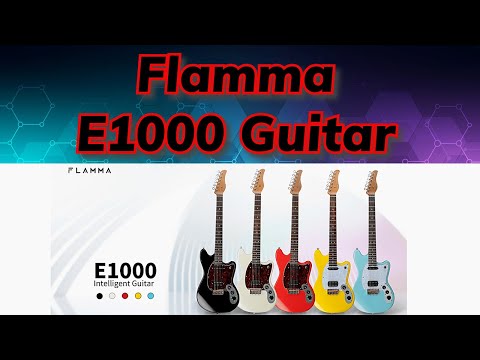 エレキギター FLAMMA E1000 Pearl Black E1000 Guitar