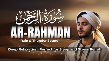 Surah Ar-Rahman سورة الرحمن | This Stunning Voice Will TOUCH Your HEART إن شاء الله | Rain & Thunder