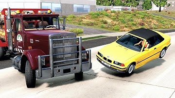 High Speed Traffic Car Crashes #251 - BeamNG Drive | CrashBoomPunk