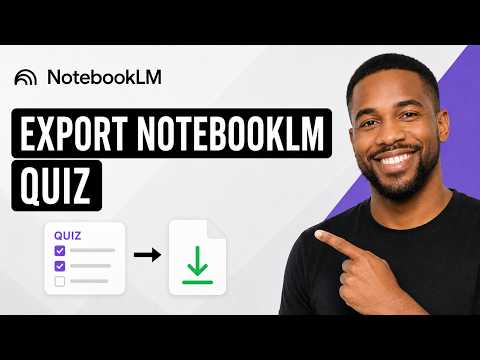 How to Export NotebookLM Quiz in Seconds
