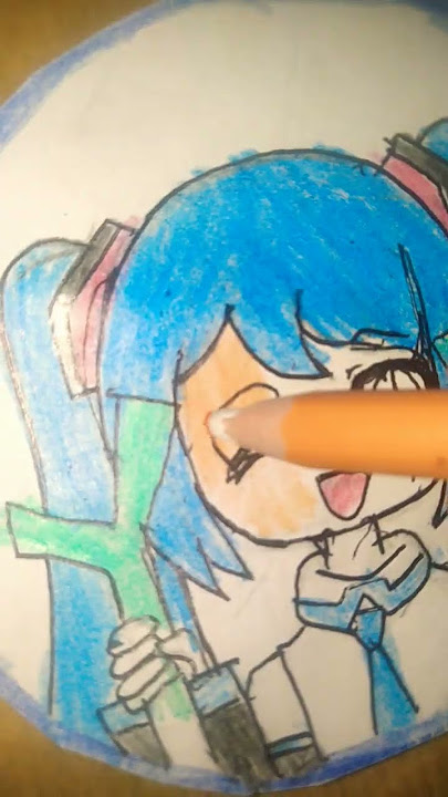 draw hatsune miku chibi#fyp#anime