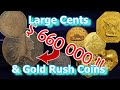 Valuable Large Cents and Gold Rush Coins Dominates Rare 2020 Coin Auction