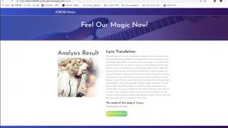 Music Mood Presentation using Machine Learning