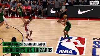 HIGHLIGHTS: Celtics' rookie Jordan Walsh makes splash in NBA Summer League debut