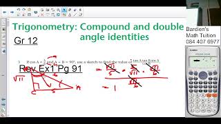 Gr 12 TRIGONOMETRY L3 EX 1 P3 (Application of compound angles P3)