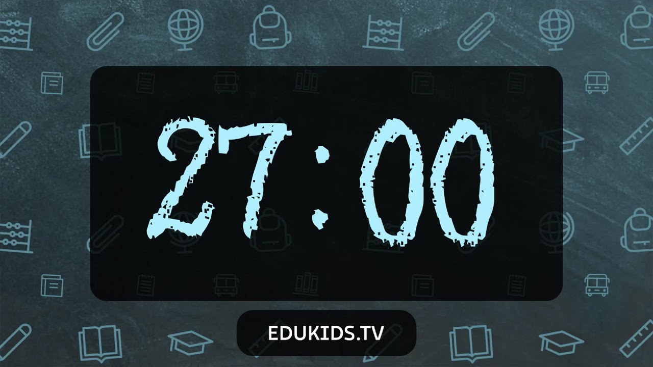 27 Minuten Timer [ Schoolbord ️ ] - YouTube