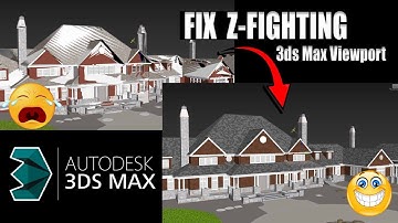 3ds Max Quick Tip - Fix Z Fighting in the Viewport