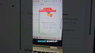 WhatsApp Business APi #whatsappapi #whatsappbusinessapi #whatsappcloudapi