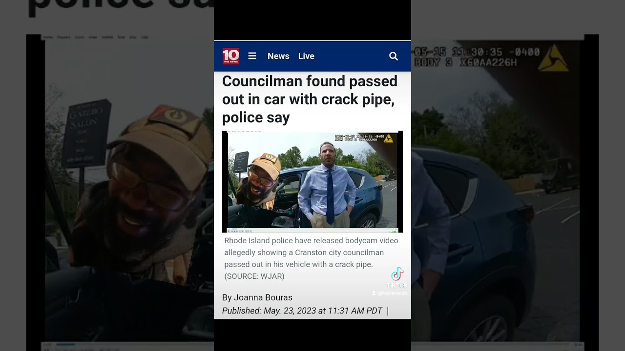 ⁣Councilman found passed out with a crack pipe. #rhodeisland
