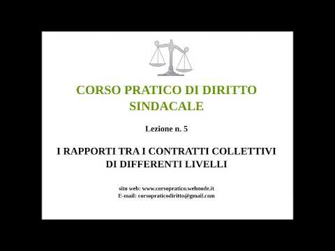 5.  I RAPPORTI TRA CONTRATTI COLLETTIVI DI DIFFERENTI LIVELLI