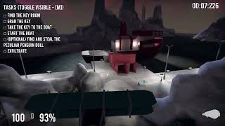 Research Station 20.838 sec Any% Hardcore speedrun | The Greatest Penguin Heist of All Time screenshot 2