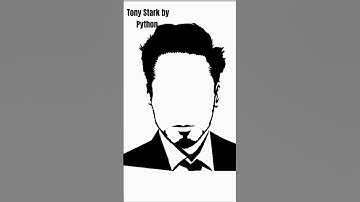 Draw RDJ Using by Python Turtle | Tony Stark Using Python Turtle 🔥#shorts