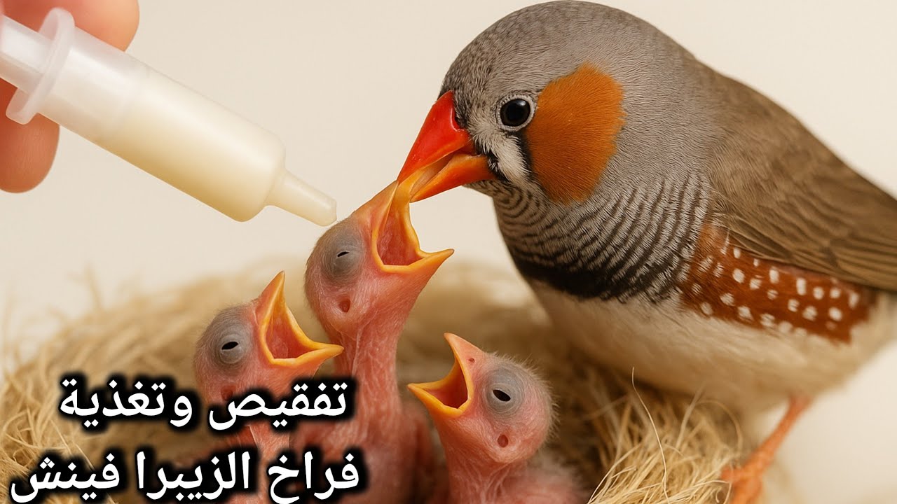 فقس وتغذية فراخ الزيبرا فينش خطوة بخطوة حتى النجاح(@4-G040 )