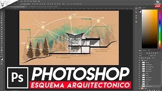 Photoshop para arquitectos | Esquema arquitectonico