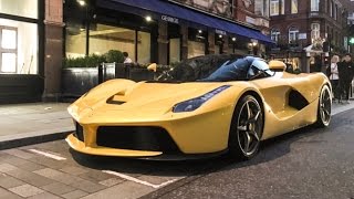 In this video, you will see a walkaround clip, startup and
acceleration of yellow ferrari laferrari (apologies for the background
noise, as it was parke...