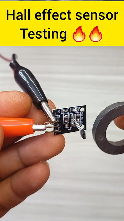 hall effect effect sensor 🔥 testing || HW-477 module testing || #electronic #trending #experimnent