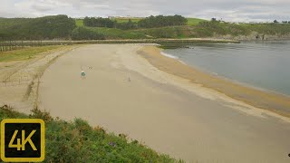 Playa de Navia y Arnielles. Navia y Coaña Principado de Asturias. 4K.