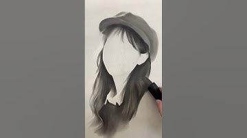 Please believe in the charm of drawing! #charcoaldrawing #portraitdrawing #charcoaldrawingtutorial