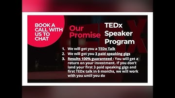 Can you imagine yourself being on the TEDx stage this year? We guarantee it with our methodology