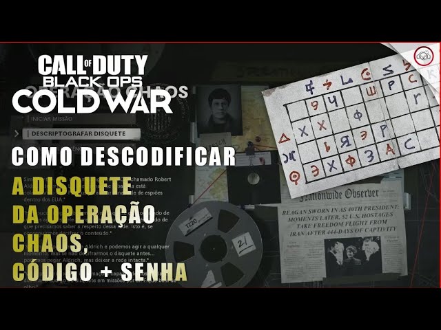 Miniatura do vídeo Call of Duty: Cold War, Ajudando ao Hugo a descodificar a mensagem codificada #shorts