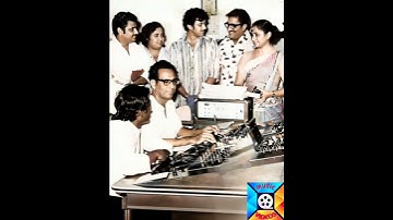 Legendary singers late Sri.SPB, Smt. S Janaki with music composer Sri.Ilayaraja during rehearsal.