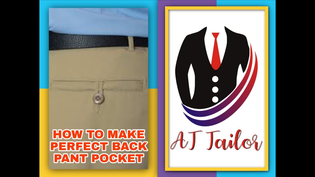 How to make "Pant Back Pocket" ll AT Tailor ll YouTube