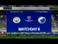 eFootBall PES 23 | MAN CITY VS COPENHAGEN | CHAMPIONS LEAGUE | MATCHDAY 5 | PS2 GAMEPLAY