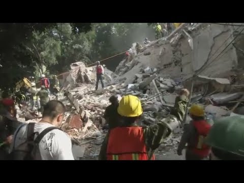 Video: Schockierende Videos Des Erdbebens In Mexiko