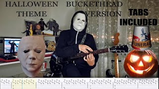 Halloween Theme | Guitar Tabs | Full Buckethead version