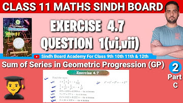 Class 11 Maths Sindh Board Chapter 4 Exercise 4.7 Question 1(vi,vii)