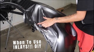 Vinyl wrapping a DIFFICULT BUMPER (IN-DEPTH DETAIL USING KNIFELESS TAPE & INLAYS)