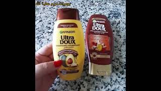 رأيي الصريح في شامبو وبلسم ultra doux من  Garnier  للشعر الجاف والمتضرر