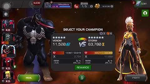 MCOC - Variant 5 Blood & Venom Chapter 2.2 Boss Storm #marvelcontestofchampions