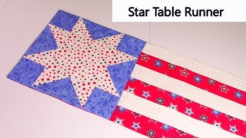 How To Sew A Beginner Eight-Point Star Quilt Block | Star Table Runner