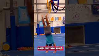Guess the total flips😱 #sportsfunny #fails #sports #funny #shorts