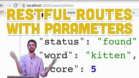 8.4: RESTful Routes with Parameters - Programming with Text