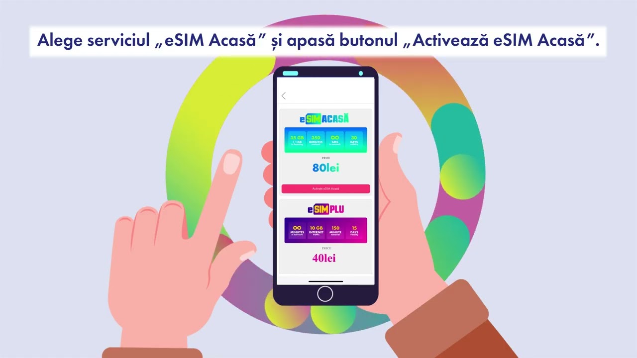 Ia-ți un număr nou eSIM Acasă și păstrează-l oricând revii acasă