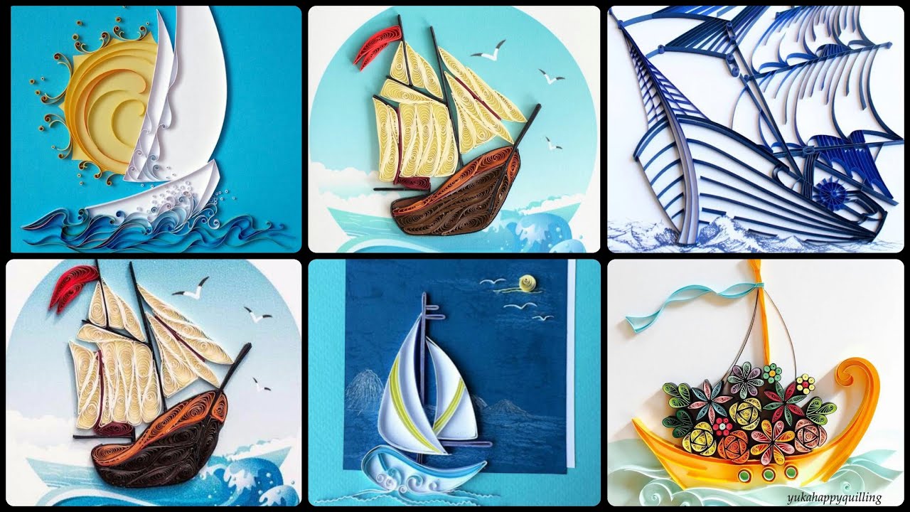 Pirate 🏴‍☠️ Ships ! Quilled Boats or Ships By Paper / Special Quilling