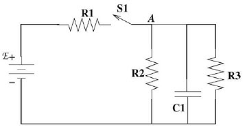 Capacitor in a Circuit with a Switch