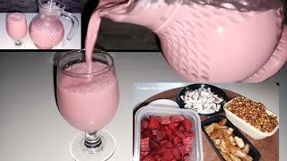 How To Make Tigernut Milk  With Beetroot Coconut And Date | Healthy And Refreshing Drink